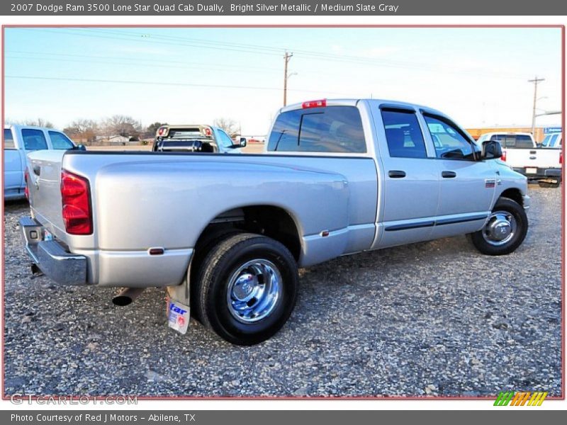 Bright Silver Metallic / Medium Slate Gray 2007 Dodge Ram 3500 Lone Star Quad Cab Dually