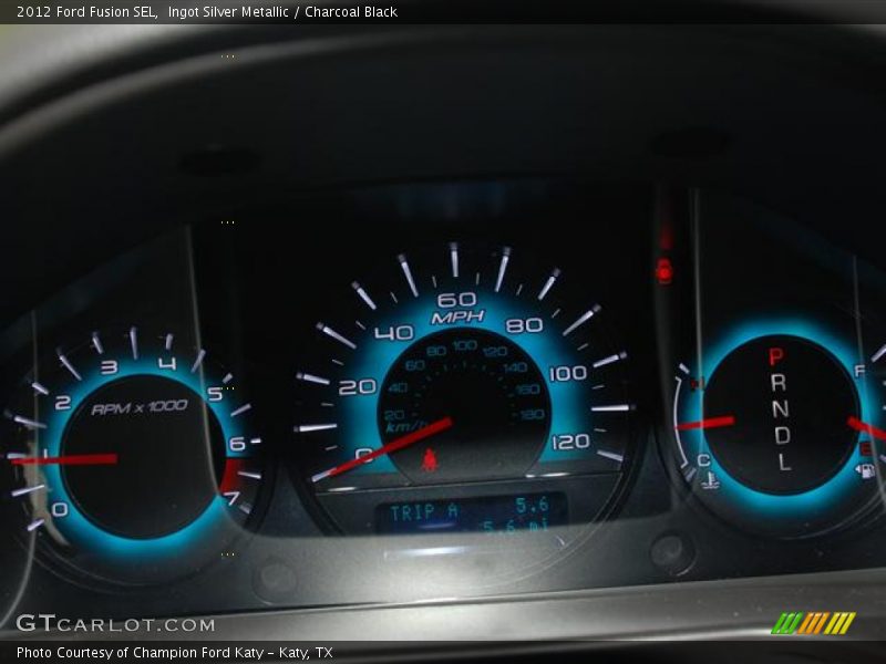 Ingot Silver Metallic / Charcoal Black 2012 Ford Fusion SEL