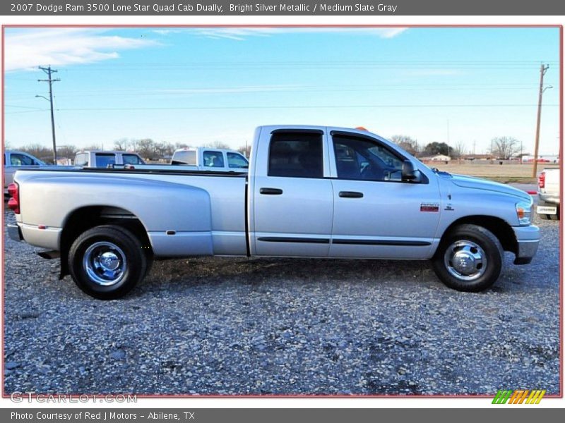 Bright Silver Metallic / Medium Slate Gray 2007 Dodge Ram 3500 Lone Star Quad Cab Dually