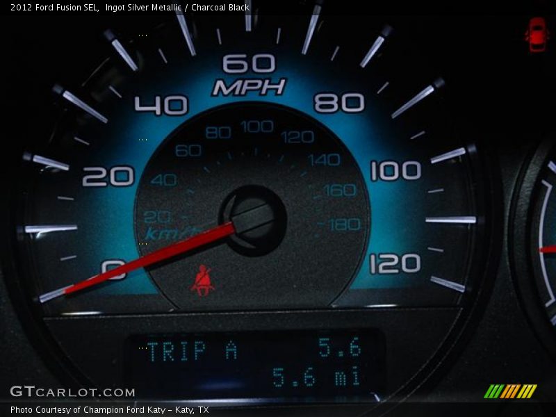 Ingot Silver Metallic / Charcoal Black 2012 Ford Fusion SEL