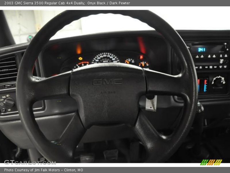 Onyx Black / Dark Pewter 2003 GMC Sierra 3500 Regular Cab 4x4 Dually