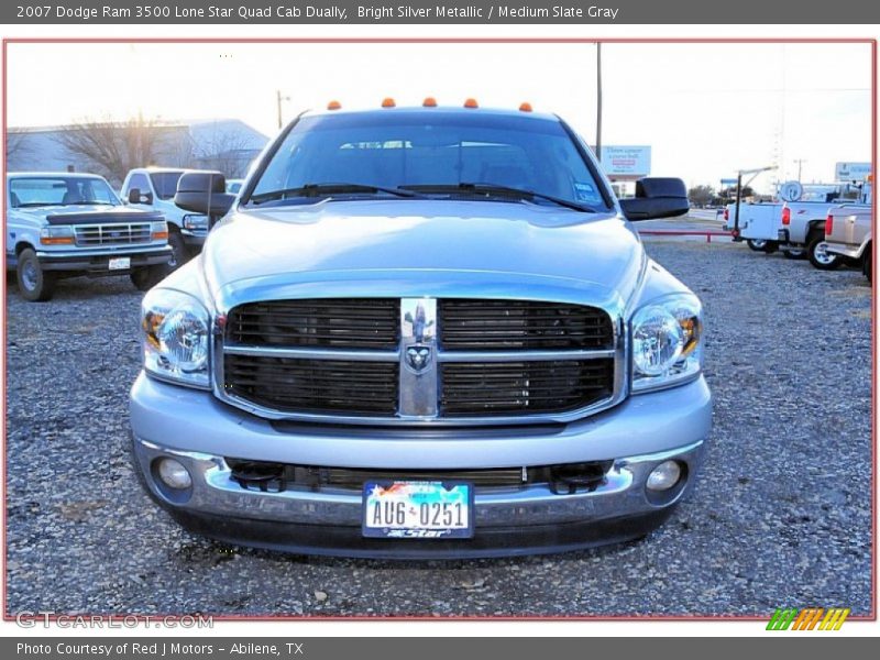 Bright Silver Metallic / Medium Slate Gray 2007 Dodge Ram 3500 Lone Star Quad Cab Dually