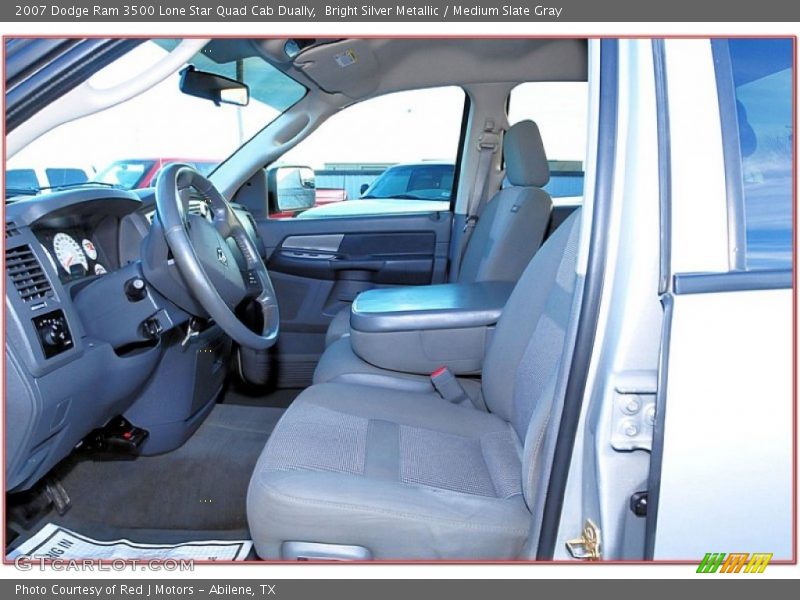 Bright Silver Metallic / Medium Slate Gray 2007 Dodge Ram 3500 Lone Star Quad Cab Dually