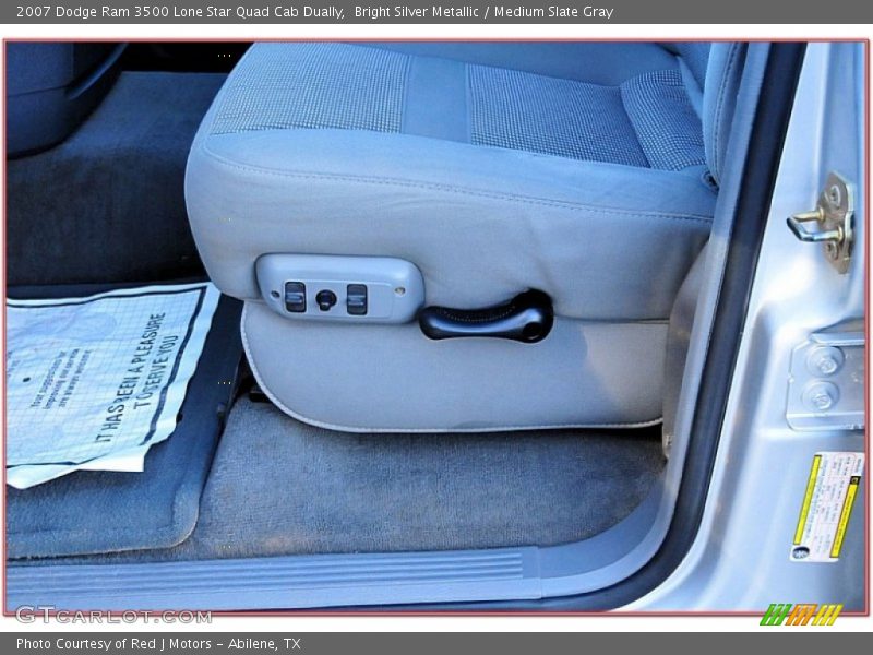 Bright Silver Metallic / Medium Slate Gray 2007 Dodge Ram 3500 Lone Star Quad Cab Dually