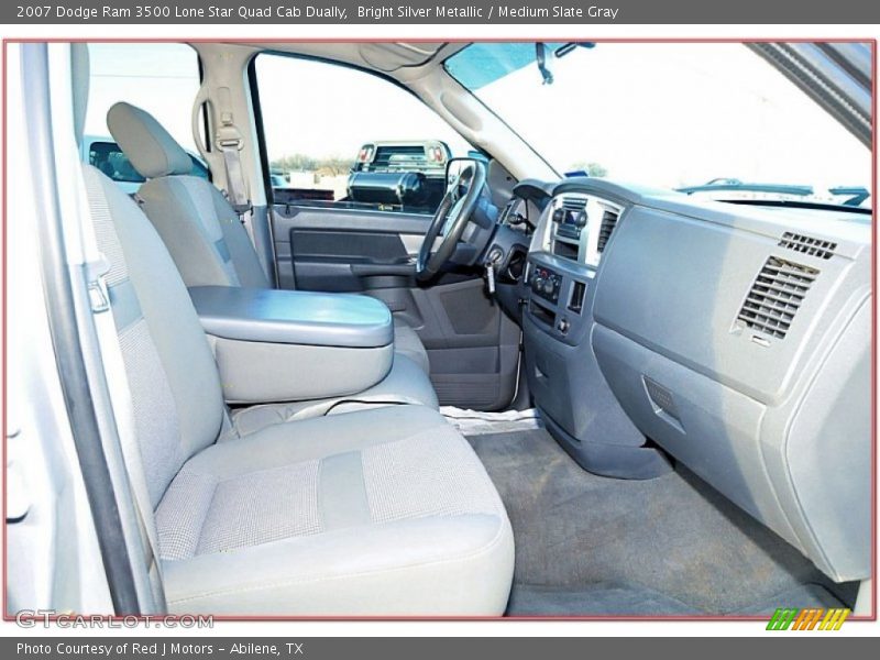 Bright Silver Metallic / Medium Slate Gray 2007 Dodge Ram 3500 Lone Star Quad Cab Dually