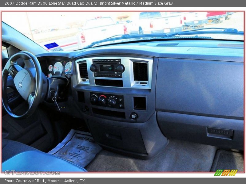 Bright Silver Metallic / Medium Slate Gray 2007 Dodge Ram 3500 Lone Star Quad Cab Dually
