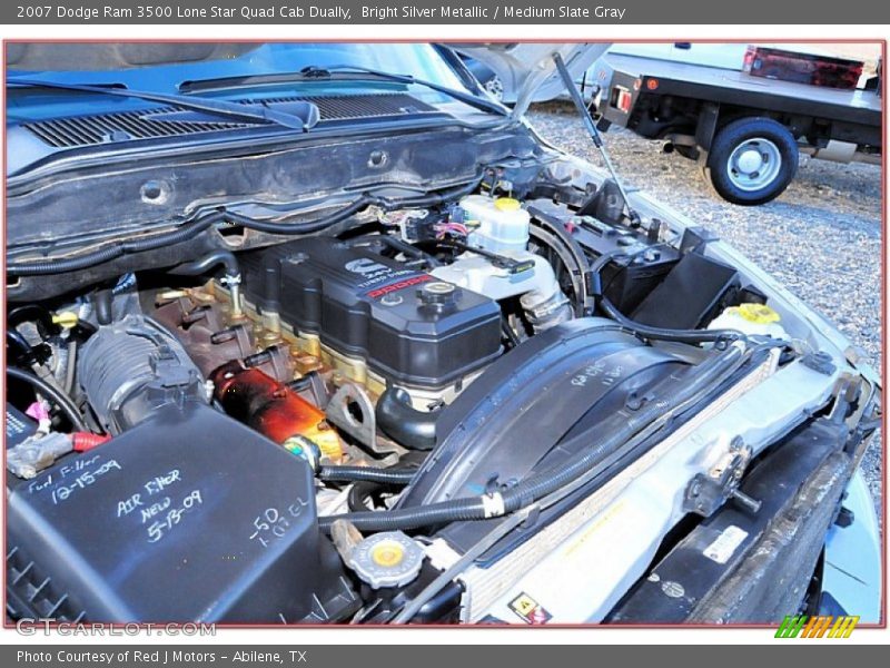 Bright Silver Metallic / Medium Slate Gray 2007 Dodge Ram 3500 Lone Star Quad Cab Dually