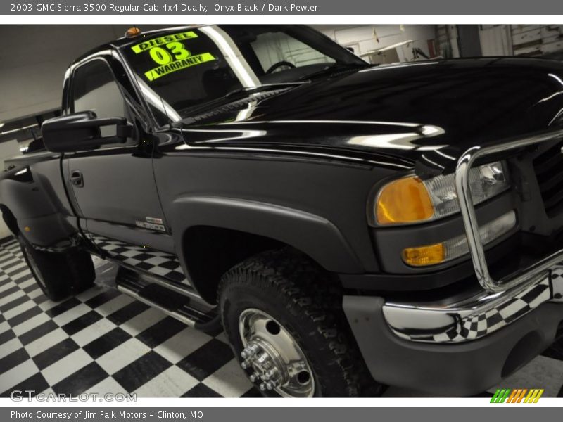 Onyx Black / Dark Pewter 2003 GMC Sierra 3500 Regular Cab 4x4 Dually