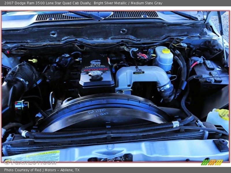 Bright Silver Metallic / Medium Slate Gray 2007 Dodge Ram 3500 Lone Star Quad Cab Dually