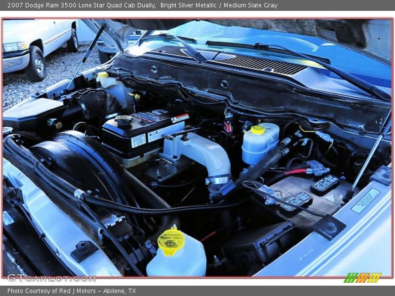 Bright Silver Metallic / Medium Slate Gray 2007 Dodge Ram 3500 Lone Star Quad Cab Dually