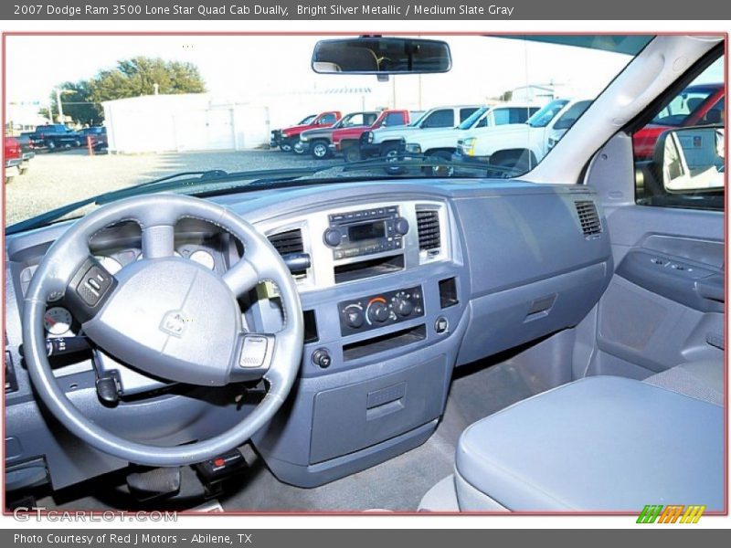 Bright Silver Metallic / Medium Slate Gray 2007 Dodge Ram 3500 Lone Star Quad Cab Dually