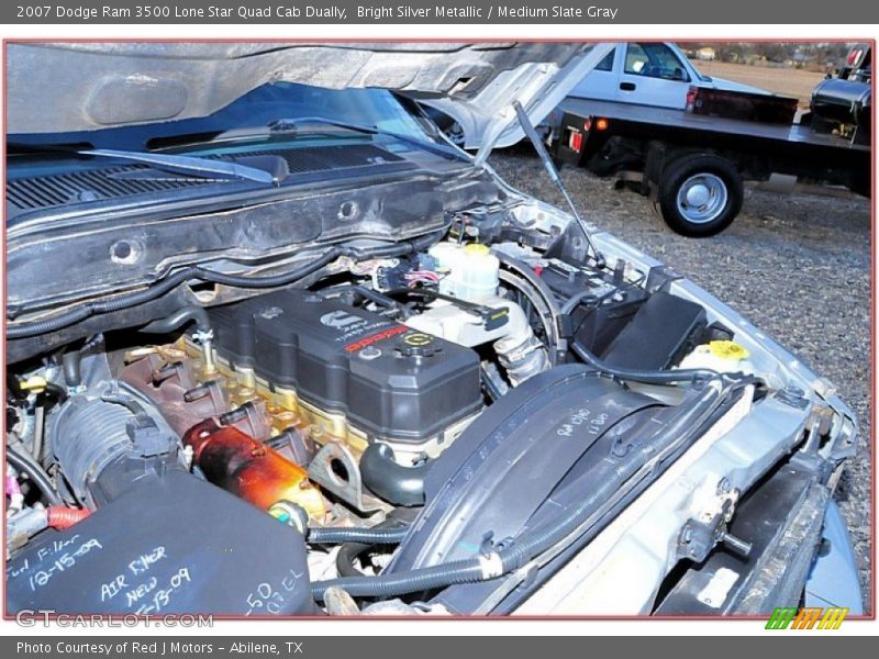 Bright Silver Metallic / Medium Slate Gray 2007 Dodge Ram 3500 Lone Star Quad Cab Dually