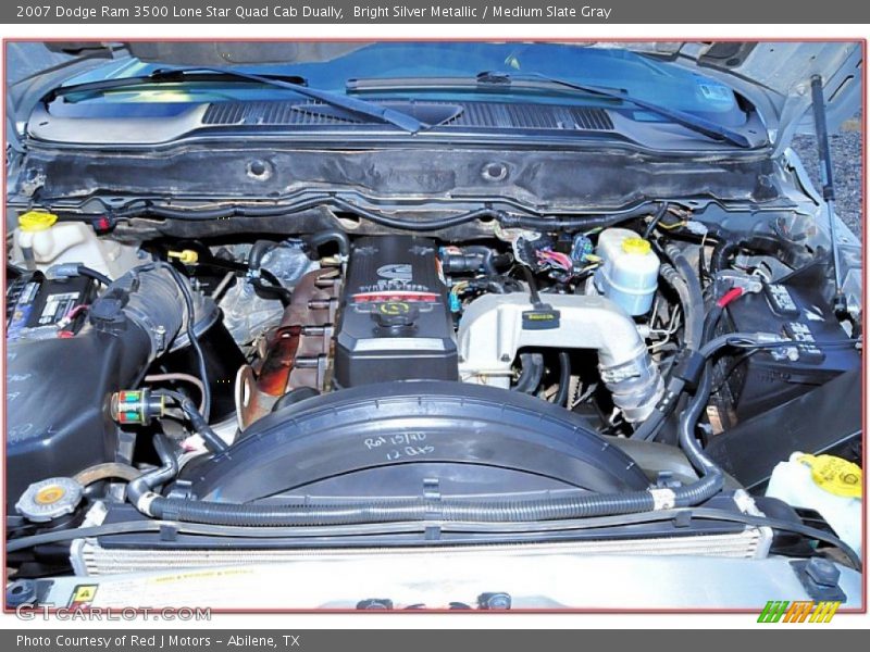 Bright Silver Metallic / Medium Slate Gray 2007 Dodge Ram 3500 Lone Star Quad Cab Dually