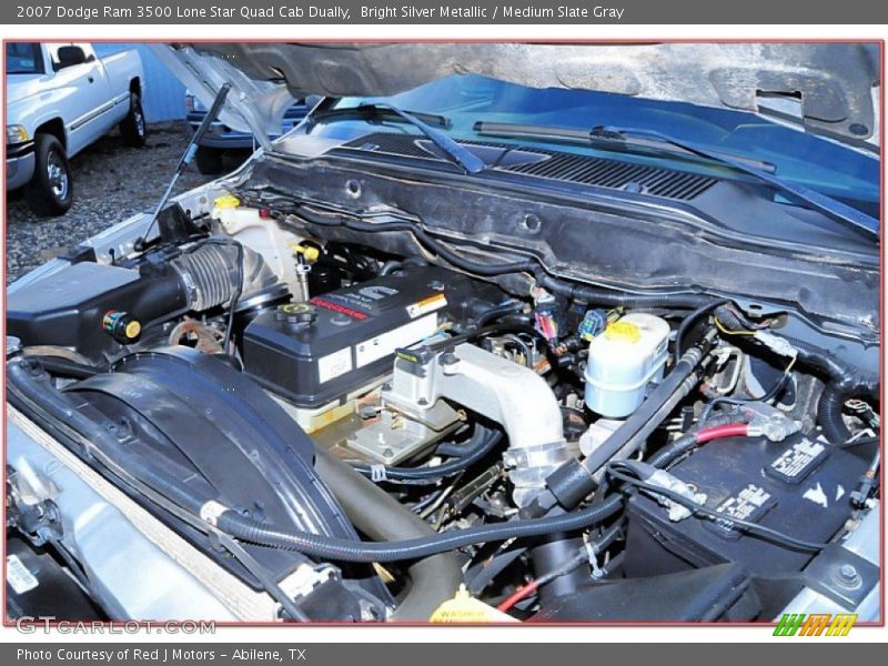Bright Silver Metallic / Medium Slate Gray 2007 Dodge Ram 3500 Lone Star Quad Cab Dually
