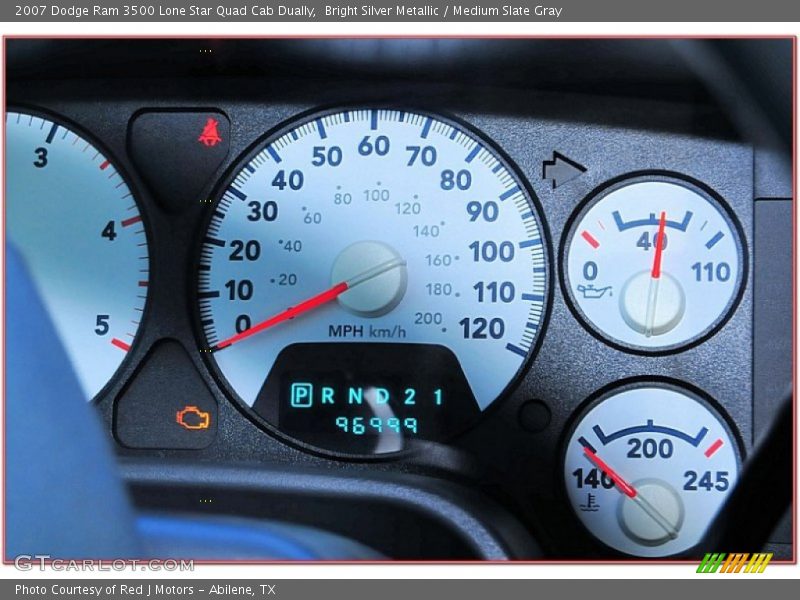 Bright Silver Metallic / Medium Slate Gray 2007 Dodge Ram 3500 Lone Star Quad Cab Dually