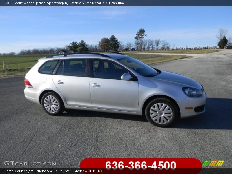 Reflex Silver Metallic / Titan Black 2010 Volkswagen Jetta S SportWagen