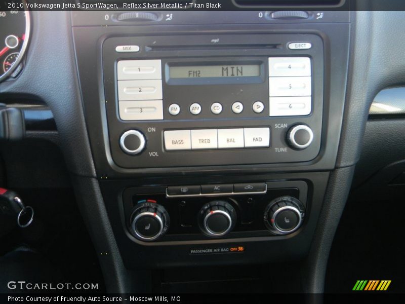 Reflex Silver Metallic / Titan Black 2010 Volkswagen Jetta S SportWagen