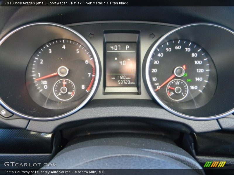 Reflex Silver Metallic / Titan Black 2010 Volkswagen Jetta S SportWagen