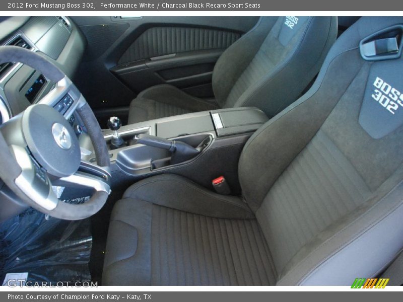  2012 Mustang Boss 302 Charcoal Black Recaro Sport Seats Interior
