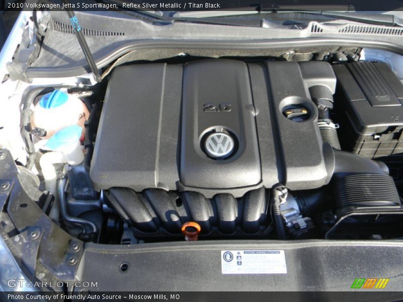 Reflex Silver Metallic / Titan Black 2010 Volkswagen Jetta S SportWagen