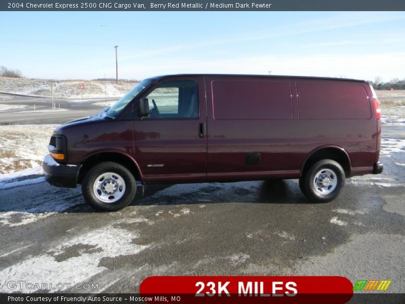 Berry Red Metallic / Medium Dark Pewter 2004 Chevrolet Express 2500 CNG Cargo Van