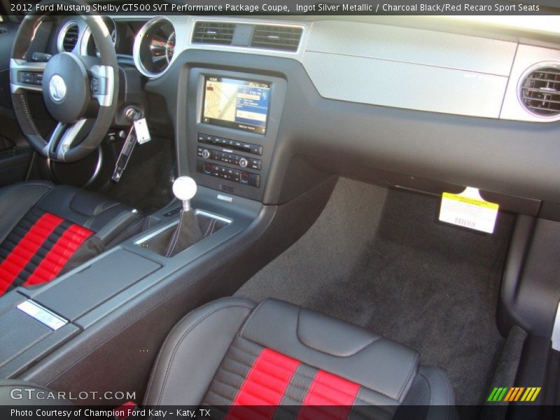 Dashboard of 2012 Mustang Shelby GT500 SVT Performance Package Coupe