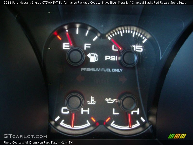  2012 Mustang Shelby GT500 SVT Performance Package Coupe Shelby GT500 SVT Performance Package Coupe Gauges