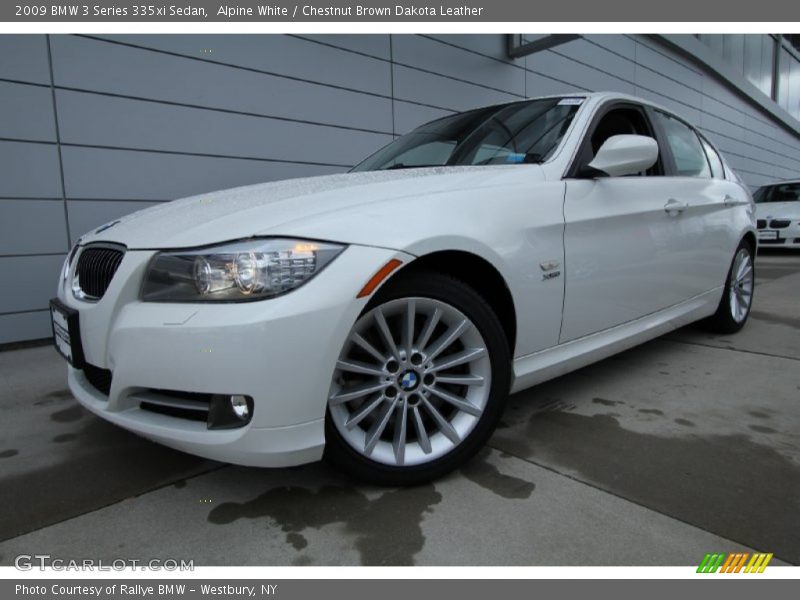 Alpine White / Chestnut Brown Dakota Leather 2009 BMW 3 Series 335xi Sedan