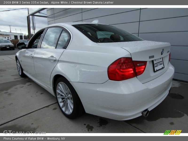 Alpine White / Chestnut Brown Dakota Leather 2009 BMW 3 Series 335xi Sedan
