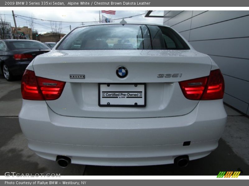Alpine White / Chestnut Brown Dakota Leather 2009 BMW 3 Series 335xi Sedan