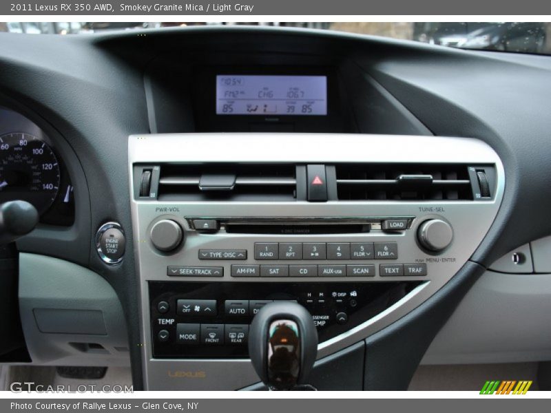 Controls of 2011 RX 350 AWD