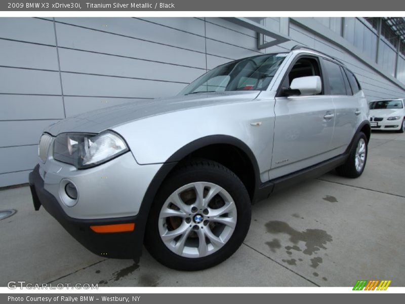 Titanium Silver Metallic / Black 2009 BMW X3 xDrive30i