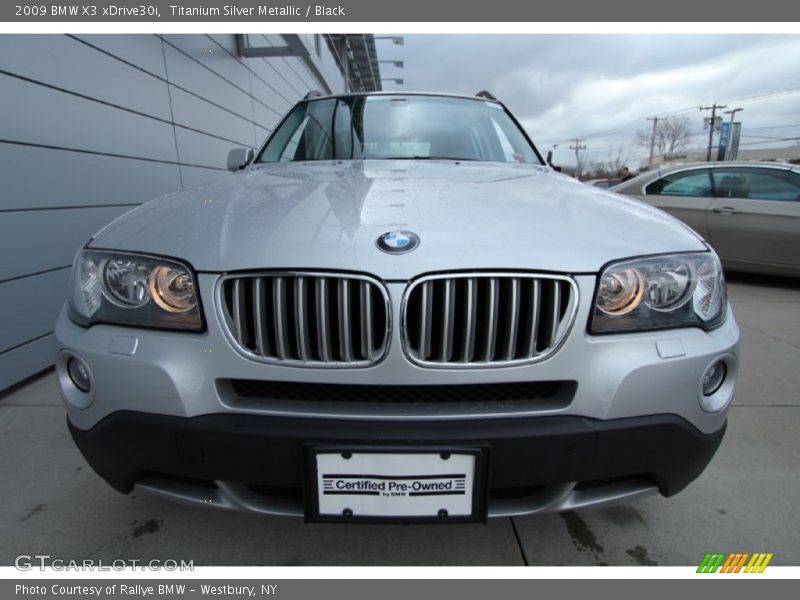 Titanium Silver Metallic / Black 2009 BMW X3 xDrive30i
