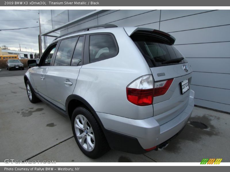 Titanium Silver Metallic / Black 2009 BMW X3 xDrive30i