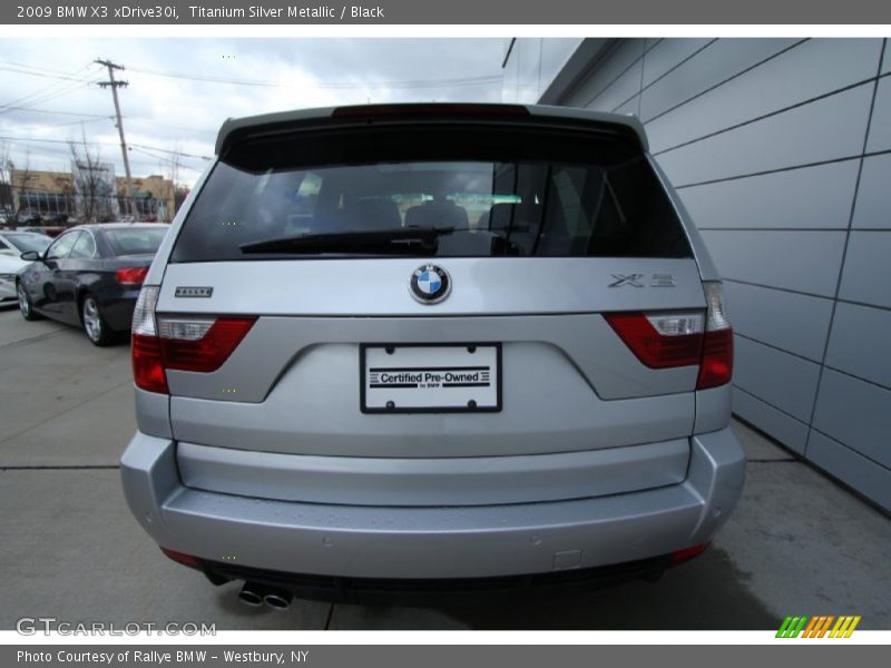 Titanium Silver Metallic / Black 2009 BMW X3 xDrive30i