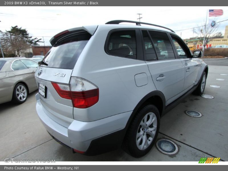Titanium Silver Metallic / Black 2009 BMW X3 xDrive30i