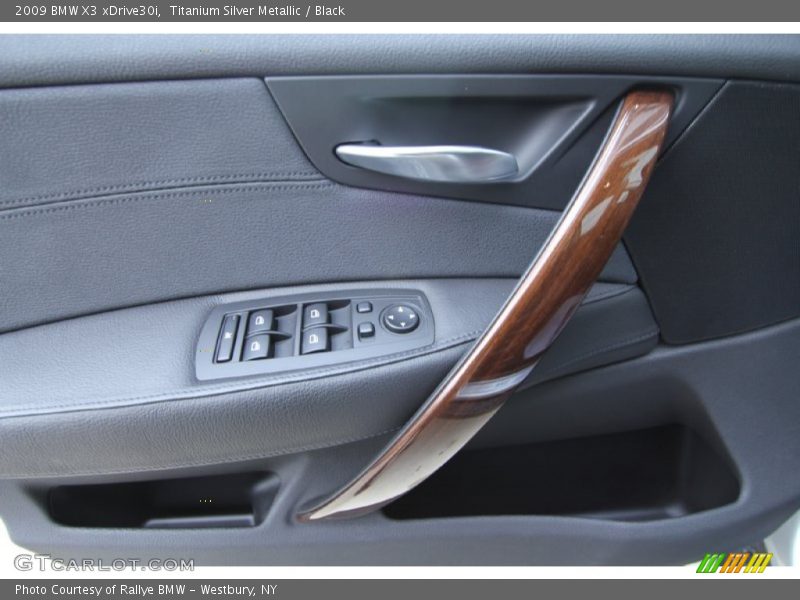 Titanium Silver Metallic / Black 2009 BMW X3 xDrive30i