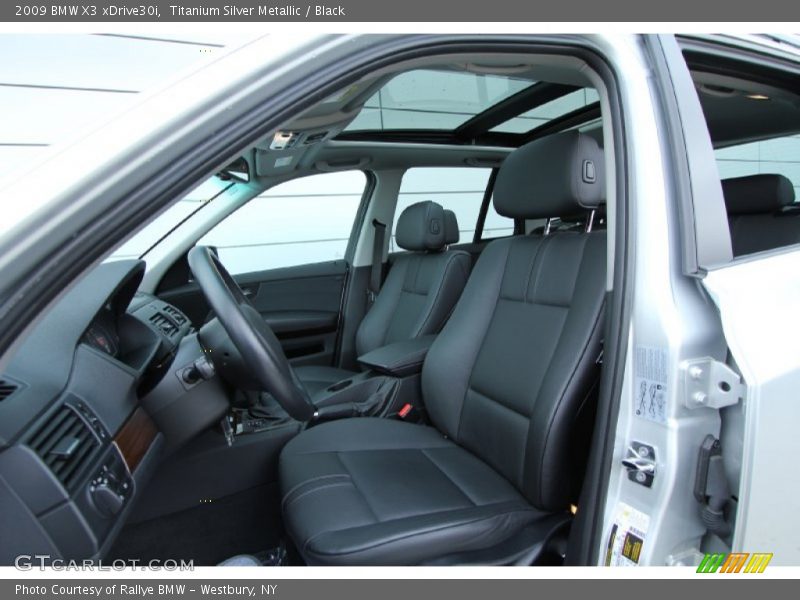 Titanium Silver Metallic / Black 2009 BMW X3 xDrive30i