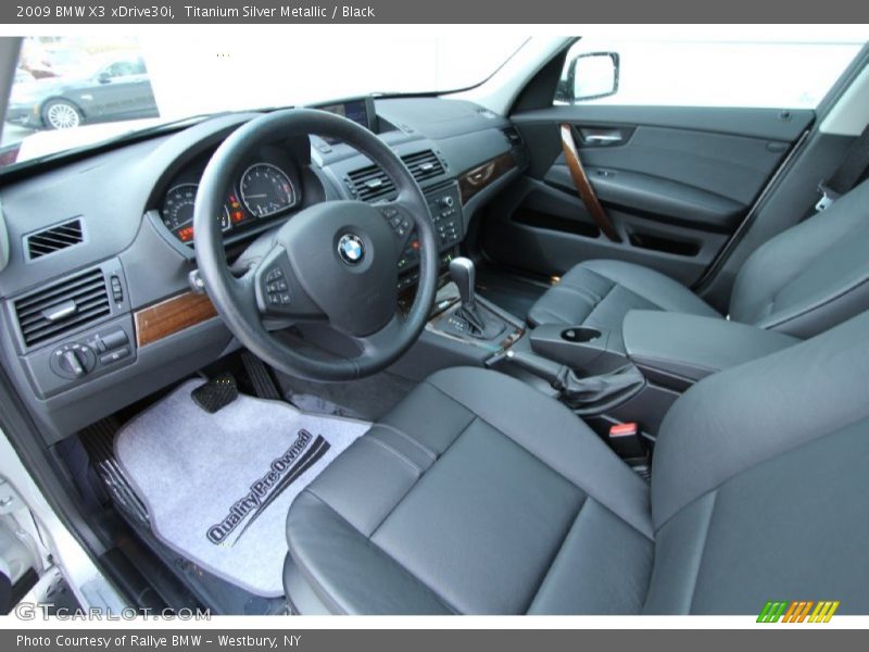 Titanium Silver Metallic / Black 2009 BMW X3 xDrive30i
