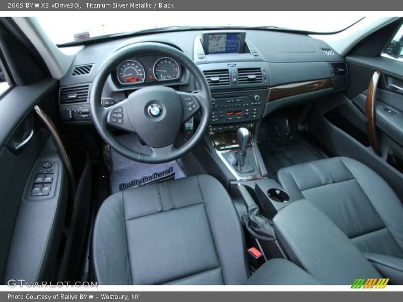 Titanium Silver Metallic / Black 2009 BMW X3 xDrive30i