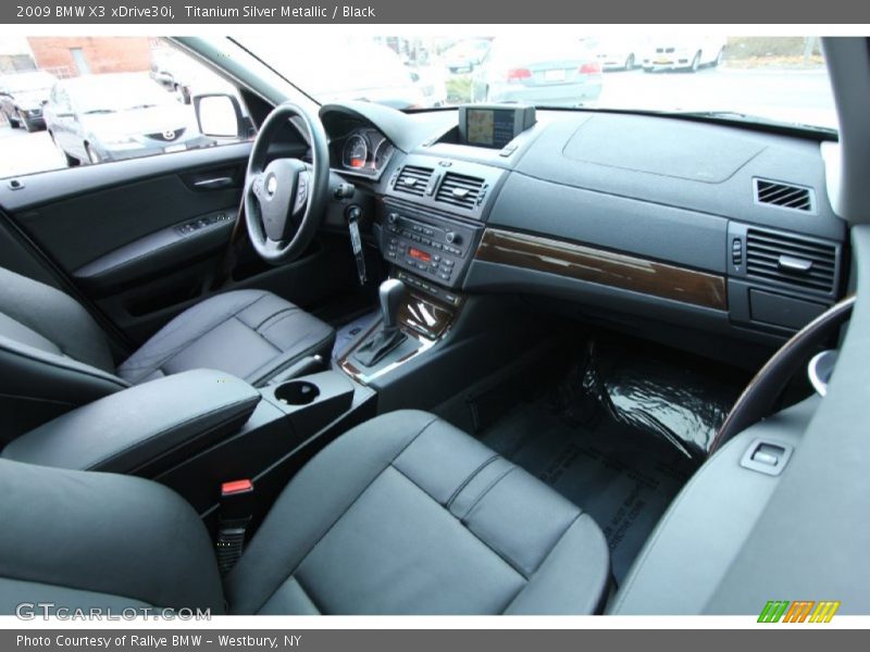 Titanium Silver Metallic / Black 2009 BMW X3 xDrive30i