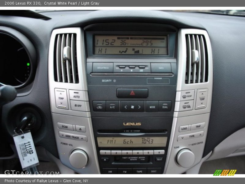 Crystal White Pearl / Light Gray 2006 Lexus RX 330