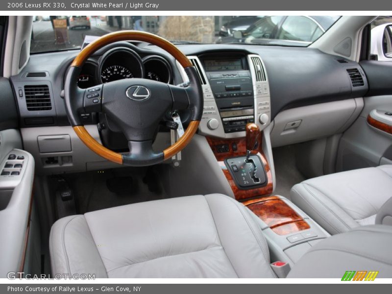 Crystal White Pearl / Light Gray 2006 Lexus RX 330