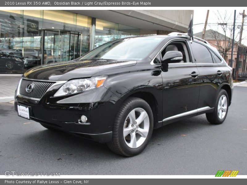 Obsidian Black / Light Gray/Espresso Birds-Eye Maple 2010 Lexus RX 350 AWD