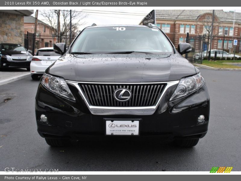 Obsidian Black / Light Gray/Espresso Birds-Eye Maple 2010 Lexus RX 350 AWD
