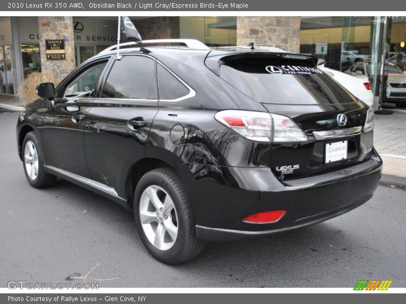 Obsidian Black / Light Gray/Espresso Birds-Eye Maple 2010 Lexus RX 350 AWD