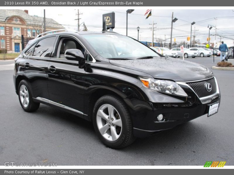 Obsidian Black / Light Gray/Espresso Birds-Eye Maple 2010 Lexus RX 350 AWD