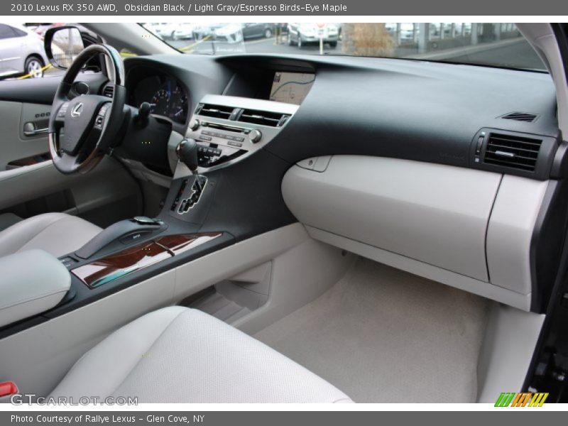 Obsidian Black / Light Gray/Espresso Birds-Eye Maple 2010 Lexus RX 350 AWD