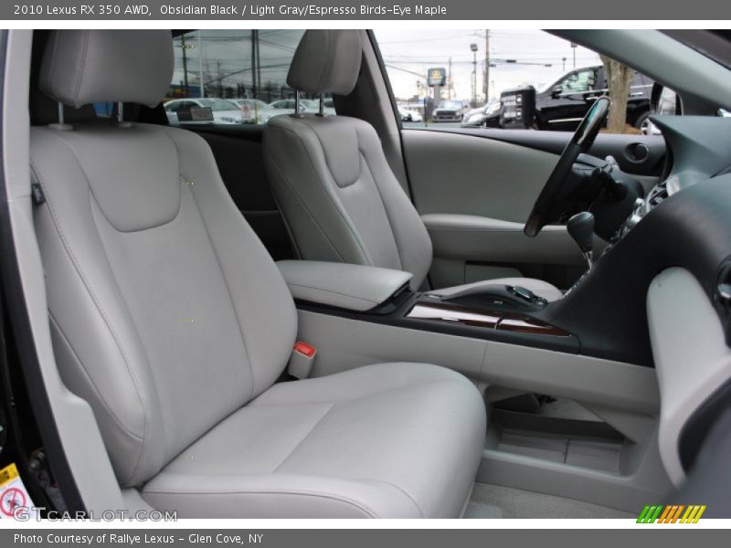 Obsidian Black / Light Gray/Espresso Birds-Eye Maple 2010 Lexus RX 350 AWD
