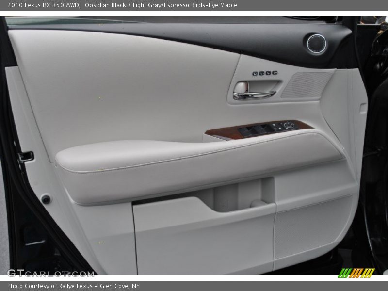 Obsidian Black / Light Gray/Espresso Birds-Eye Maple 2010 Lexus RX 350 AWD
